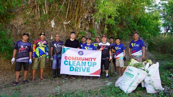 COMMUNITY CLEAN-UP DRIVE MARKS SUCCESSFUL CHARTER DAY ACTIVITY